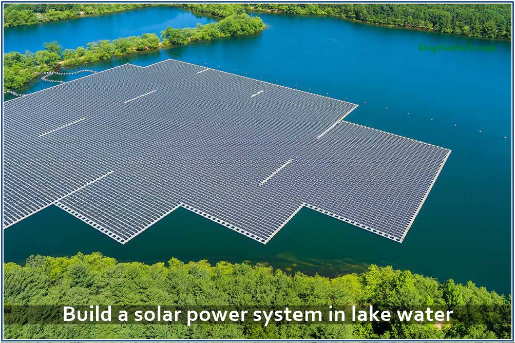 Build a solar power system in lake water