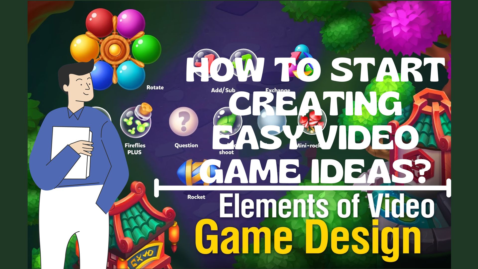 How to start creating easy video game ideas?