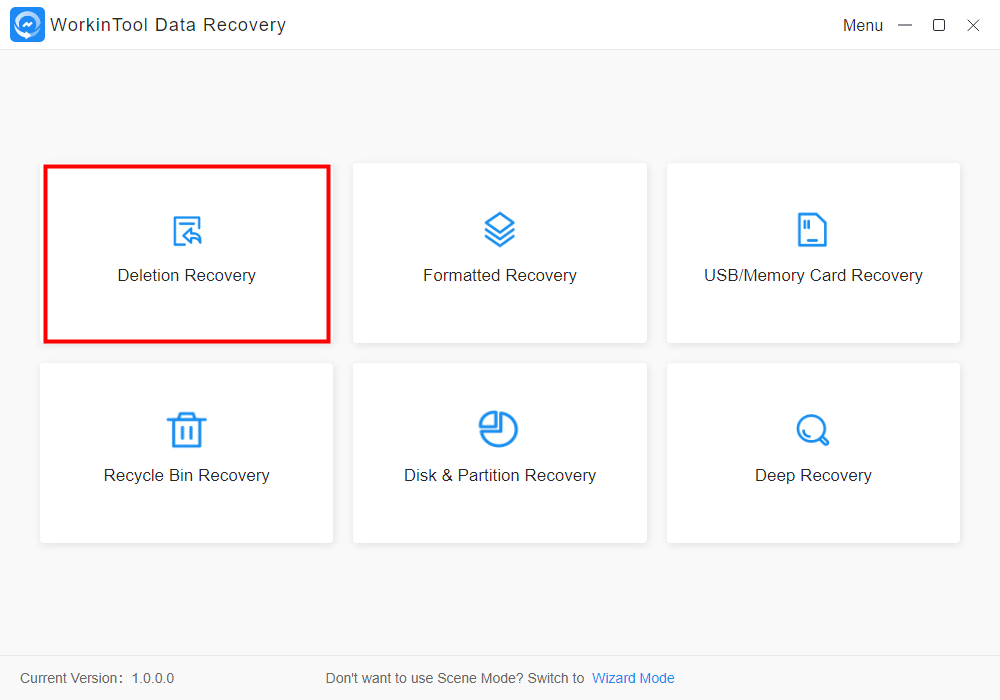 WorkinTool Data Recovery disk partition