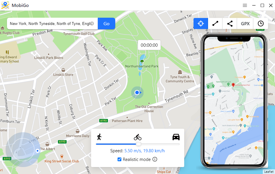 AimerLab MobiGo location spoofer on your iPhone