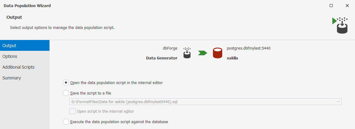 creating-realistic-test-data-in-postgresql-data-generator:open-the-data-population-script-in-the-internal-editor