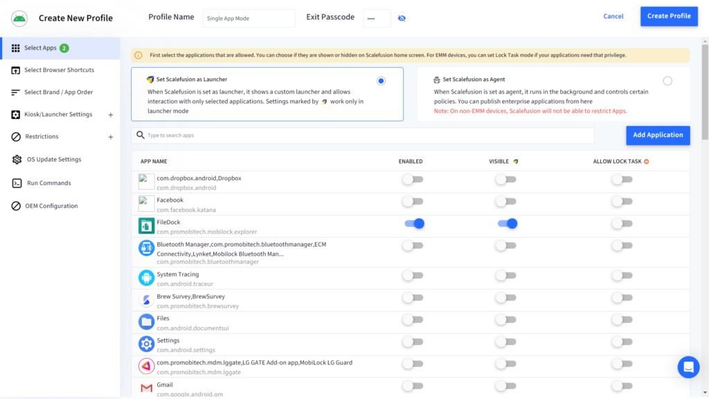 choose-device-on-scalefusion:set-device-as-launcher-on-scalefusion