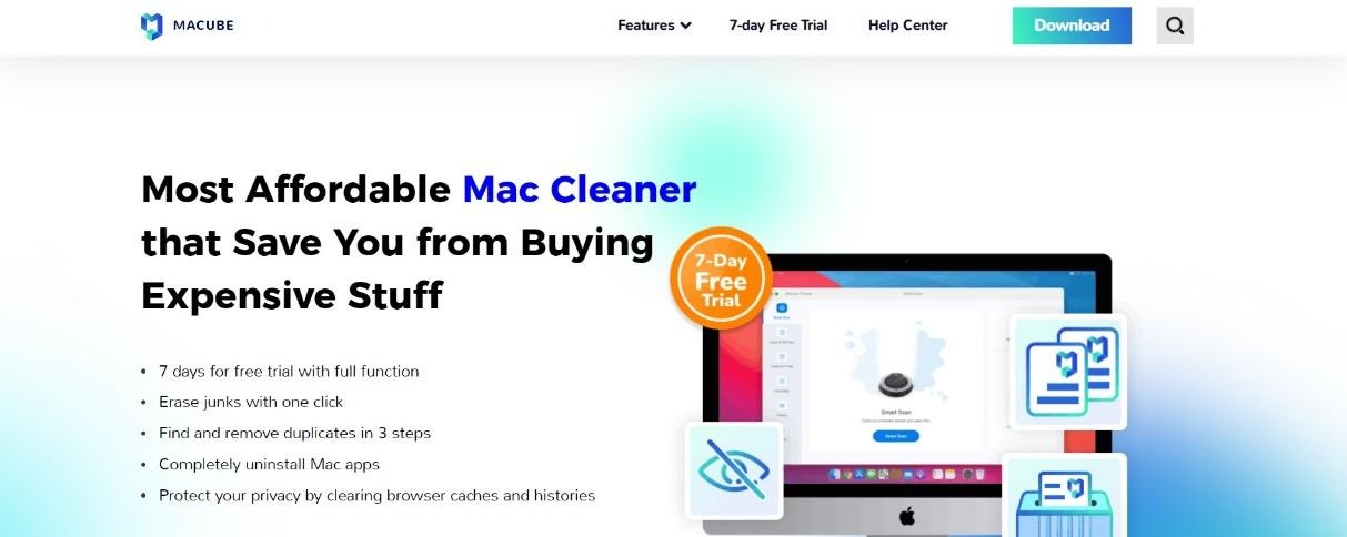 Best-Junk-Cleaner-to-Clean-Large-Old-Files-2024-Macube-website-useer-friendly-interface