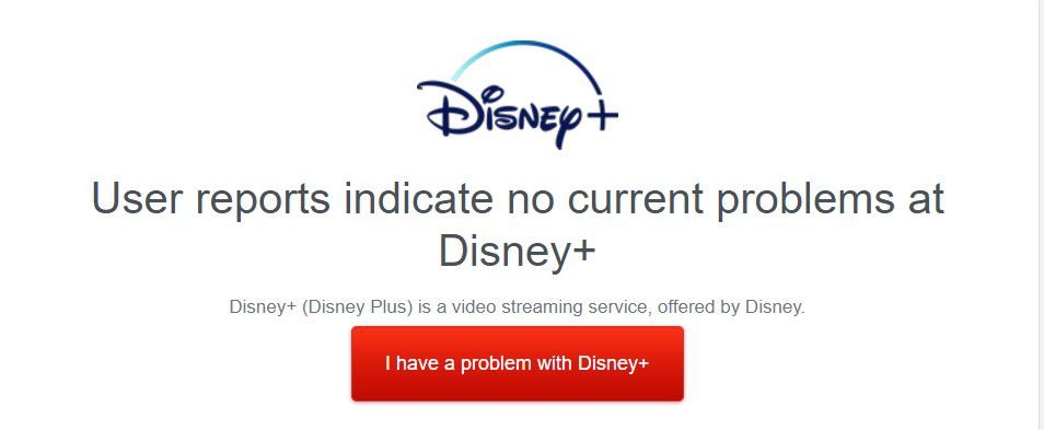 Disney Plus Server not down