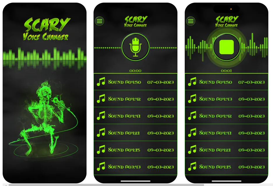 Impresionante cambiador y grabador de voz (iOS)